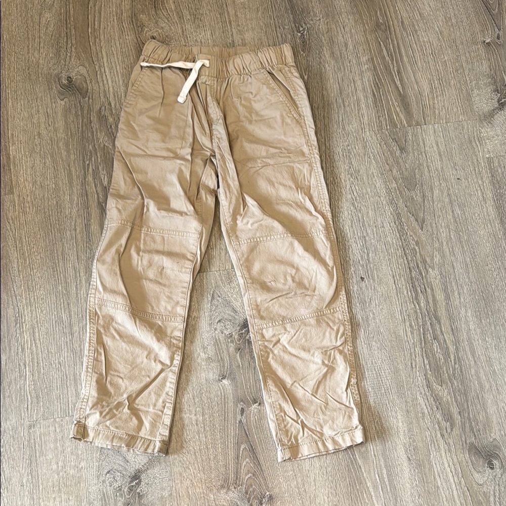 Cat & Jack Tan Casual Pants with Relaxed Fit and Drawstring Waist